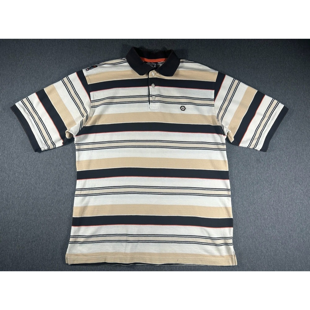 Vintage Southpole Authentic Collection Striped Polo Shirt‎ XL